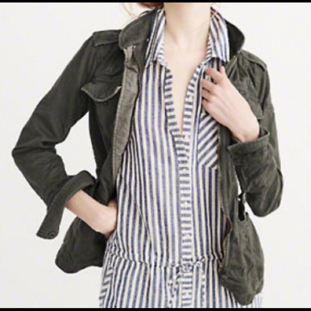 Abercrombie and Fitch Twill Jacket | Gray | XS